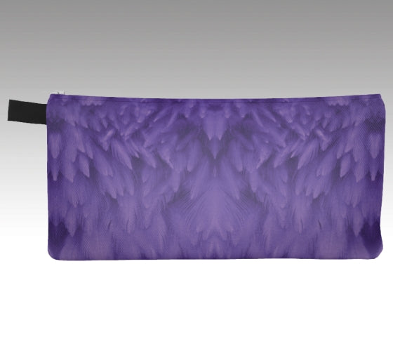 Purple Feather Pouch