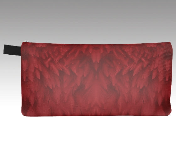 Red Feather Pouch